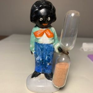VINTAGE BLACK AMERICANA KITCHEN COLLECTIBLE EGG TIMER